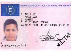 Spain drivers license